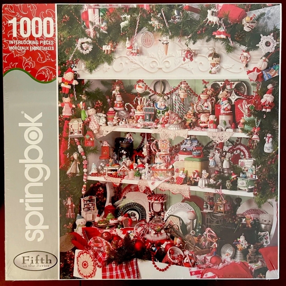 Hallmark Keepsake Ornament Display with Red and Green Accents